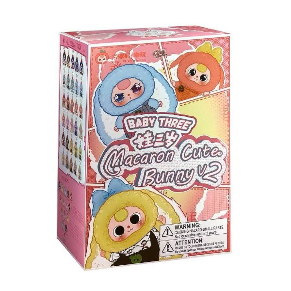 Baby Three Rabbit Macaron Cute Bunny V2 Blind Box